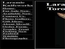 Tablet Screenshot of laramieknifeworks.com